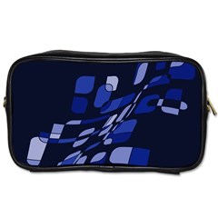 Blue Abstraction Toiletries Bags by Valentinaart