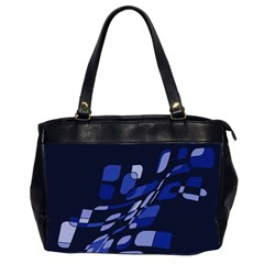 Blue Abstraction Office Handbags (2 Sides) 