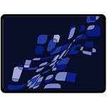 Blue abstraction Fleece Blanket (Large)  80 x60  Blanket Front