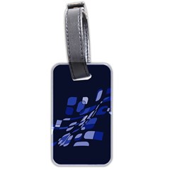 Blue Abstraction Luggage Tags (two Sides)