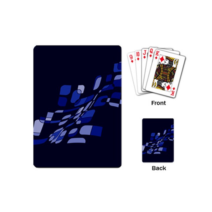 Blue abstraction Playing Cards (Mini) 