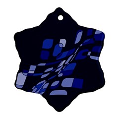 Blue Abstraction Ornament (snowflake) 