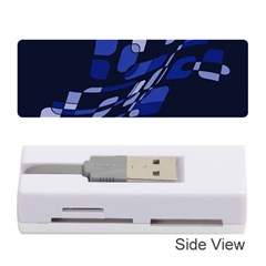 Blue Abstraction Memory Card Reader (stick) 