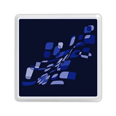 Blue Abstraction Memory Card Reader (square) 