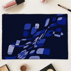 Blue Abstraction Cosmetic Bag (xxl) 