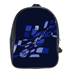 Blue Abstraction School Bags (xl) 