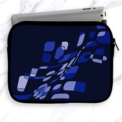 Blue Abstraction Apple Ipad 2/3/4 Zipper Cases by Valentinaart