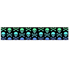 Rainbow Skull And Crossbones Pattern Flano Scarf (large)