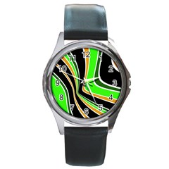 Colors Of 70 s Round Metal Watch by Valentinaart