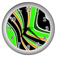 Colors Of 70 s Wall Clocks (silver) 