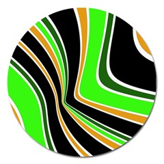 Colors Of 70 s Magnet 5  (round)