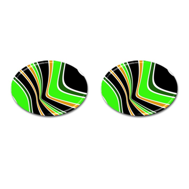 Colors of 70 s Cufflinks (Oval)