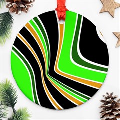 Colors Of 70 s Round Ornament (two Sides) 