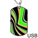 Colors of 70 s Dog Tag USB Flash (One Side) Front