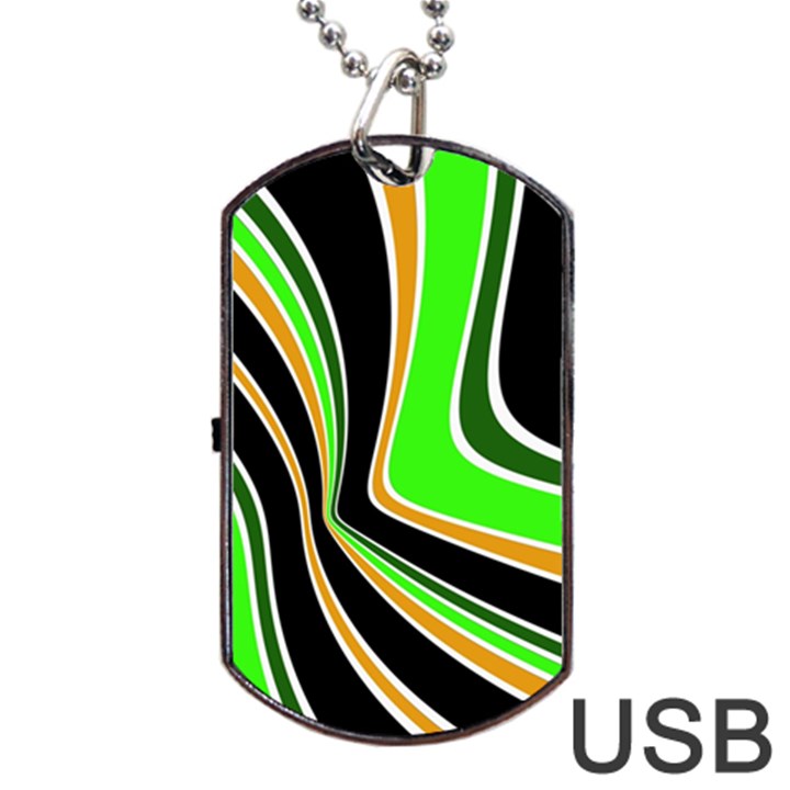 Colors of 70 s Dog Tag USB Flash (One Side)