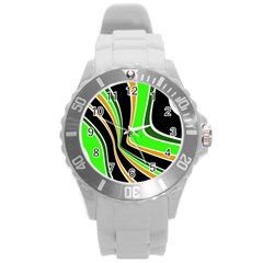 Colors Of 70 s Round Plastic Sport Watch (l)