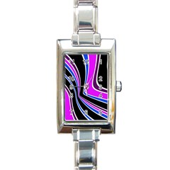 Colors Of 70 s Rectangle Italian Charm Watch by Valentinaart