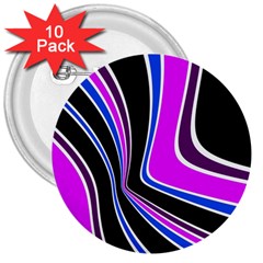 Colors Of 70 s 3  Buttons (10 Pack)  by Valentinaart