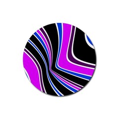 Colors Of 70 s Rubber Coaster (round) 