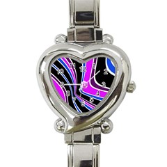 Colors Of 70 s Heart Italian Charm Watch