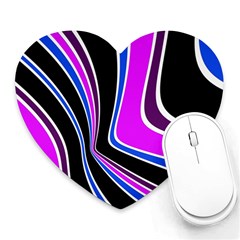 Colors Of 70 s Heart Mousepads by Valentinaart