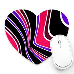 Colors Of 70 s Heart Mousepads