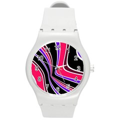 Colors Of 70 s Round Plastic Sport Watch (m)