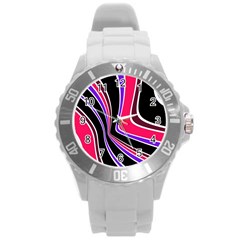 Colors Of 70 s Round Plastic Sport Watch (l)