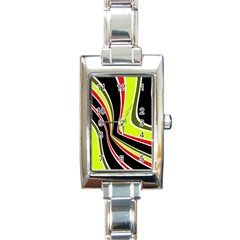 Colors Of 70 s Rectangle Italian Charm Watch