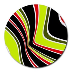 Colors Of 70 s Round Mousepads by Valentinaart