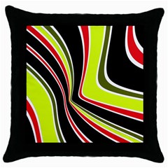 Colors Of 70 s Throw Pillow Case (black)