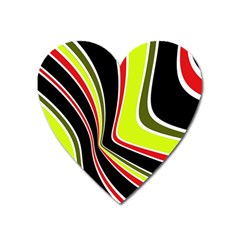 Colors Of 70 s Heart Magnet