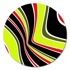 Colors Of 70 s Magnet 5  (round)