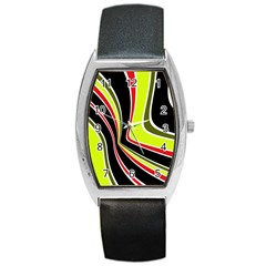 Colors Of 70 s Barrel Style Metal Watch by Valentinaart