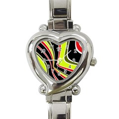 Colors Of 70 s Heart Italian Charm Watch