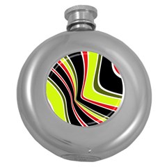 Colors Of 70 s Round Hip Flask (5 Oz) by Valentinaart