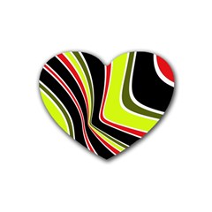 Colors Of 70 s Rubber Coaster (heart) 