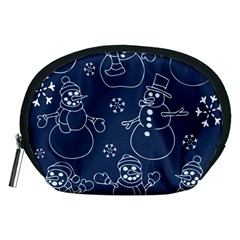 Winter Snowman Pattern Accessory Pouches (medium) 