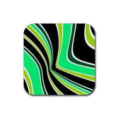 Colors Of 70 s Rubber Coaster (square)  by Valentinaart