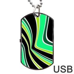 Colors Of 70 s Dog Tag Usb Flash (two Sides) 