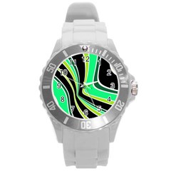 Colors Of 70 s Round Plastic Sport Watch (l) by Valentinaart