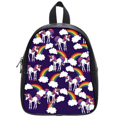 Retro Rainbows And Unicorns School Bags (small)  by BubbSnugg