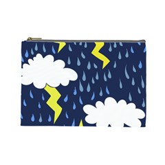 Thunderstorms Cosmetic Bag (large)  by BubbSnugg