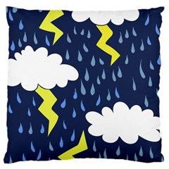 Thunderstorms Large Cushion Case (two Sides) by BubbSnugg