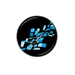 Blue Abstraction Hat Clip Ball Marker