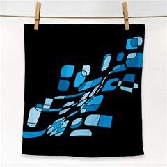 Blue Abstraction Face Towel