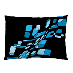 Blue Abstraction Pillow Case by Valentinaart