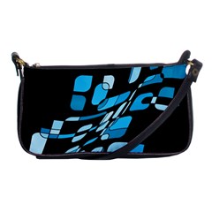 Blue Abstraction Shoulder Clutch Bags