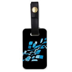 Blue Abstraction Luggage Tags (one Side) 