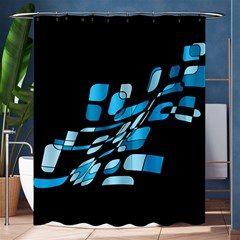 Blue Abstraction Shower Curtain 60  X 72  (medium) 